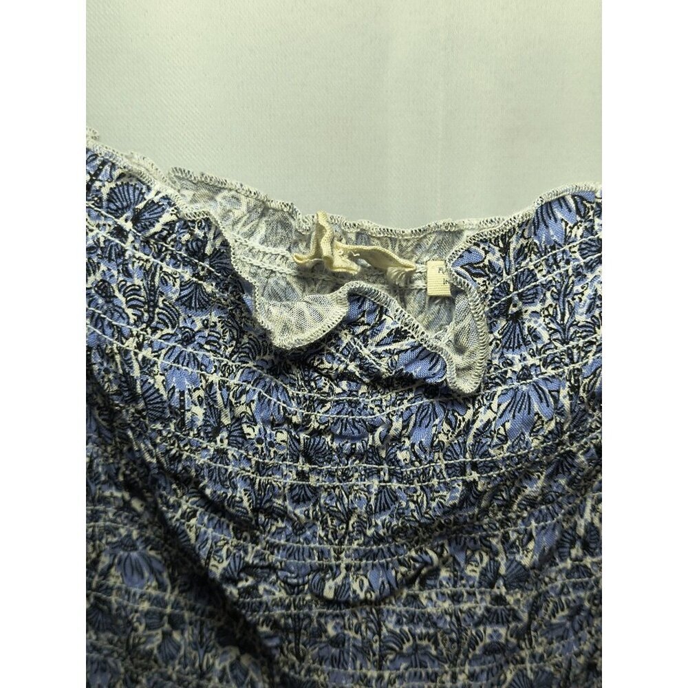 Fat Face Sleeve Less Women's Size 12 Blue Floral Jumper Suit With Pockets - Picture 2 of 16